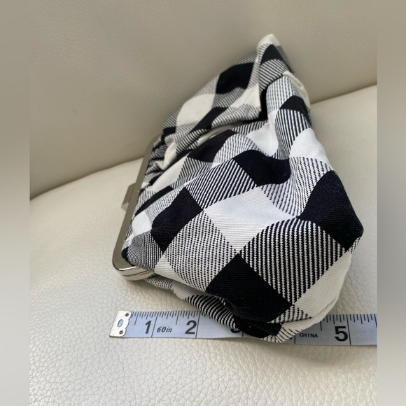 WHBM black/white gingham clutch - Picture 4 of 6